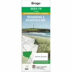 Australian Bush And Country Maps Brogo 8824-1-N NSW Topographic Map 1 25k