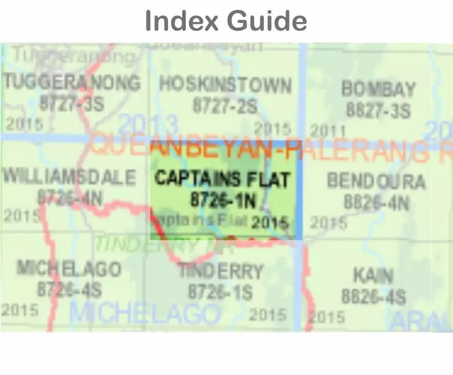 Australian Bush And Country Maps Captains Flat 8726-1-N NSW Topographic Map 1 25k 4 Australian Bush And Country Maps Captains Flat 8726-1-N NSW Topographic Map 1 25k - Image 2