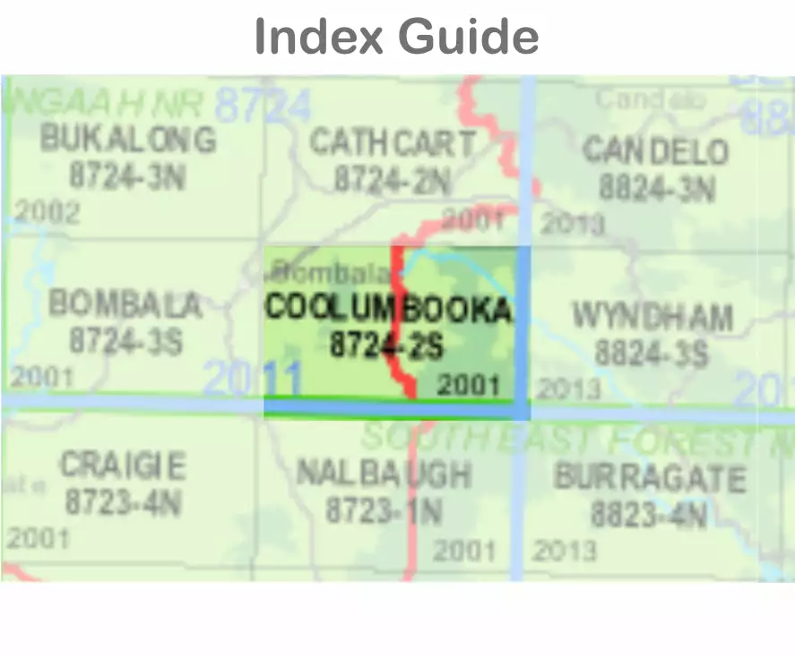 Australian Bush And Country Maps Coolumbooka 8724-2-S NSW Topographic Map 1 25k 4 Australian Bush And Country Maps Coolumbooka 8724-2-S NSW Topographic Map 1 25k - Image 2