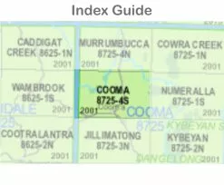 Australian Bush And Country Maps Cooma 8725-4-S NSW Topographic Map 1 25k -Fishing Elegant store cooma 8725 4 S index