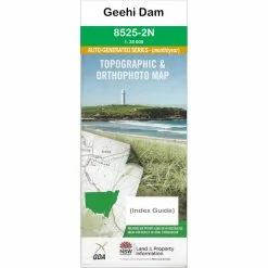 Australian Bush And Country Maps Geehi Dam 8525-2-N NSW Topographic Map 1 25k