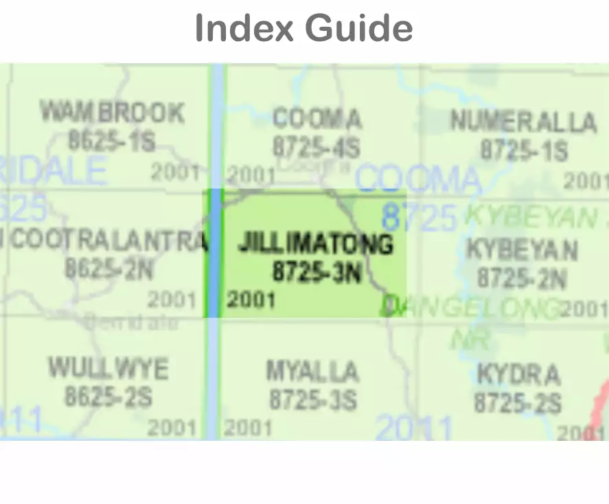 Australian Bush And Country Maps Jillimatong 8725-3-N NSW Topographic Map 1 25k 4 Australian Bush And Country Maps Jillimatong 8725-3-N NSW Topographic Map 1 25k - Image 2