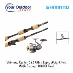 Shimano Raider 662 Ultra Light Spin With Sedona 1000 FE Rod Reel Combo