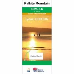 Australian Bush And Country Maps Kalkite Mountain 8625-3-N NSW Topographic Map 1 25k