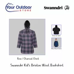 Swanndri Kids Brixton Bushshirt -Fishing Elegant store kids brixton bushshirt hero Rose Charcoal Check
