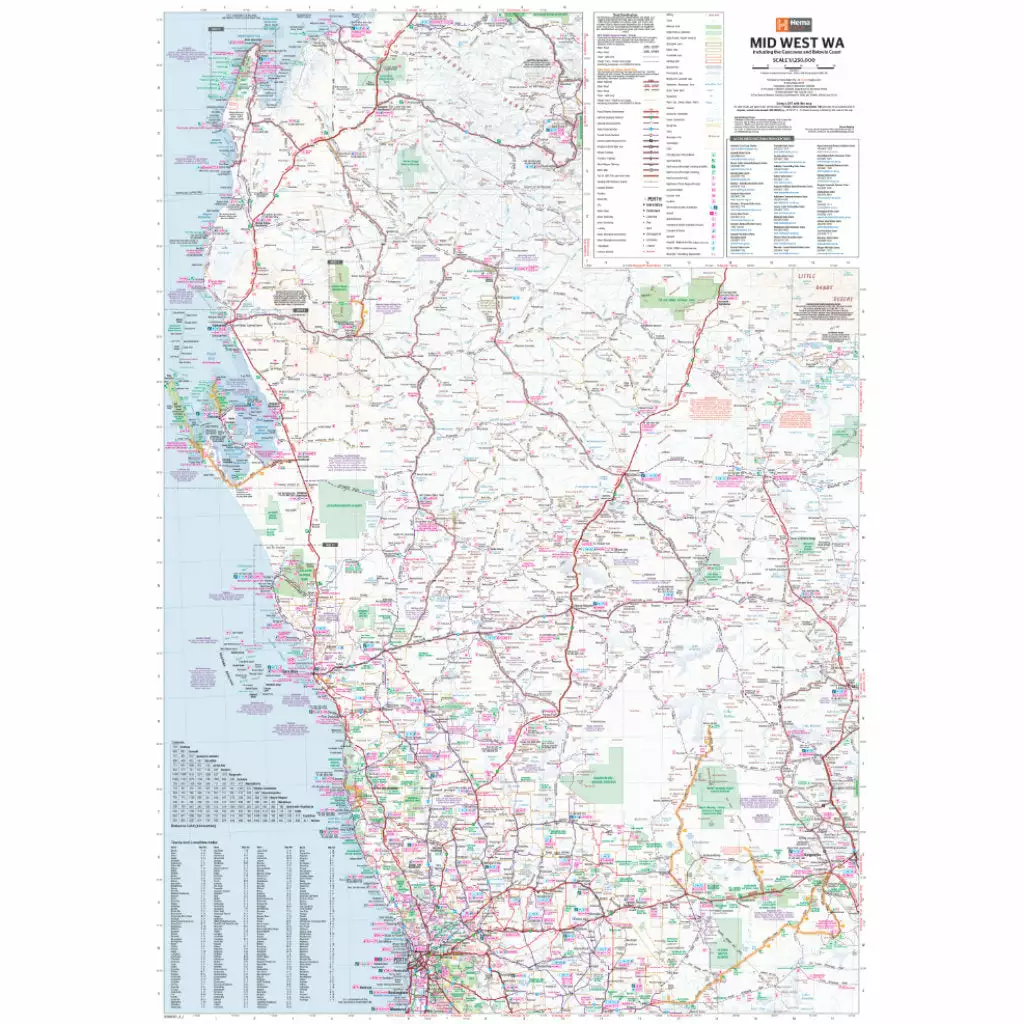 Hema Mid West Western Australia State Map 4th Edition 7 Hema Mid West Western Australia State Map 4th Edition - Image 5