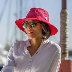 Evoke Aston Fedora Sun Hat -Fishing Elegant store mixed red
