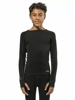 XTM Kids Merino Thermal Long Sleeve Top -Fishing Elegant store mk001 blk 1 2