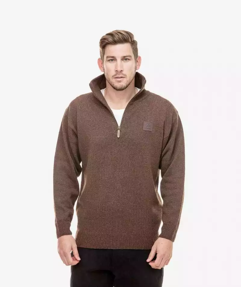 Swanndri Mens Mariner Zip Neck Sweater 9 Swanndri Mens Mariner Zip Neck Sweater - Image 7