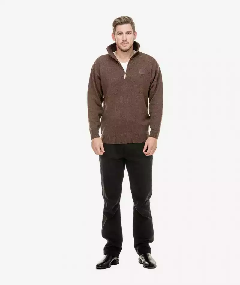 Swanndri Mens Mariner Zip Neck Sweater 12 Swanndri Mens Mariner Zip Neck Sweater - Image 10