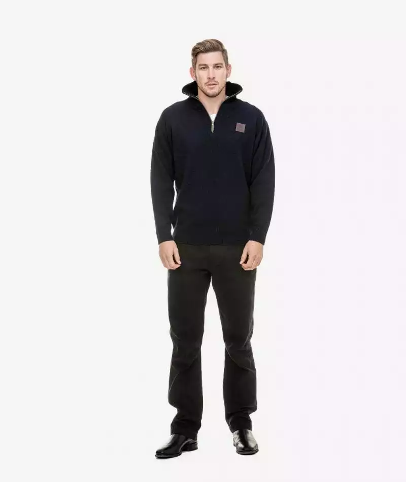Swanndri Mens Mariner Zip Neck Sweater 7 Swanndri Mens Mariner Zip Neck Sweater - Image 5