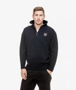 Swanndri Mens Mariner Zip Neck Sweater 20 Swanndri Mens Mariner Zip Neck Sweater -Fishing Elegant store sd2446d mariner navy side