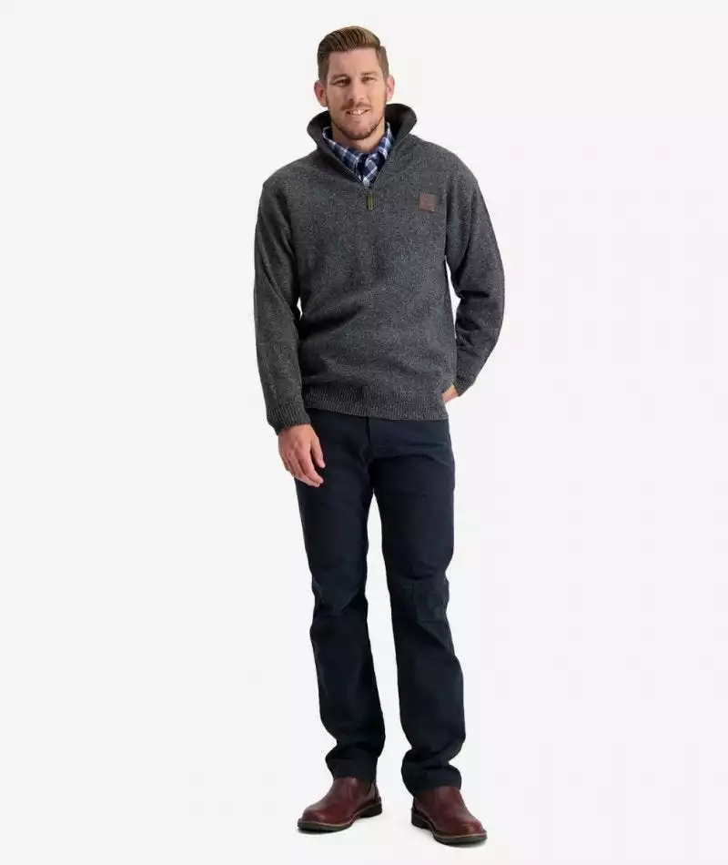 Swanndri Mens Mariner Zip Neck Sweater 17 Swanndri Mens Mariner Zip Neck Sweater - Image 15