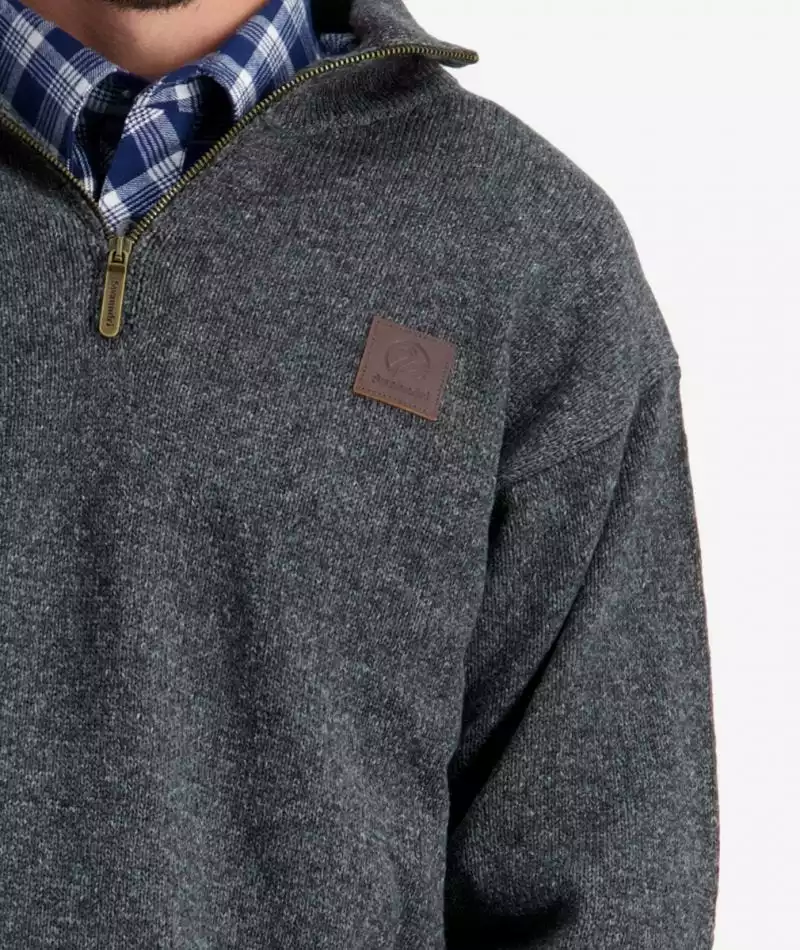 Swanndri Mens Mariner Zip Neck Sweater 18 Swanndri Mens Mariner Zip Neck Sweater - Image 16