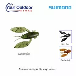 Shimano Squidgies Bio Tough Crawler -Fishing Elegant store shimano squidgies bio tough crawler watermelon