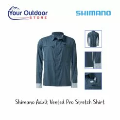 Shimano Mens Pro Stretch Vented Navy Shirt