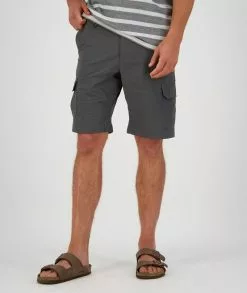 Swanndri Mens Dobson V2 Shorts -Fishing Elegant store ss16310m dobson v2 short dark grey om 01 lower jpg 1 web
