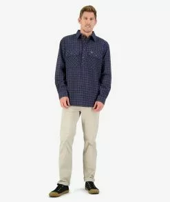 Swanndri Mens Barn Shirt -Fishing Elegant store ssd2225a barn shirt blue om 04 fullbody 1 web