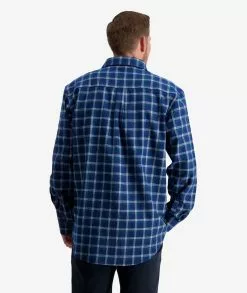 Swanndri Mens Barn Shirt -Fishing Elegant store ssd2225a barn shirt navy green om 03 topzoom 6 web 1 1