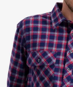 Swanndri Mens Barn Shirt -Fishing Elegant store ssd2225a barn shirt navy red om 03 topzoom 8 web 2 1