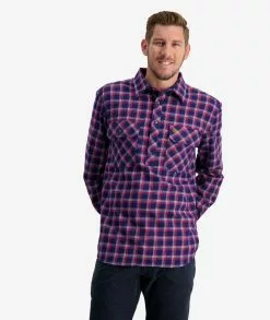 Swanndri Mens Barn Shirt -Fishing Elegant store ssd2225a barn shirt navy red om 03 topzoom 8 web 4 1