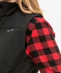 Swanndri Womens Ashcroft Softshell Vest -Fishing Elegant store sw17415w ashcroft black detail 1