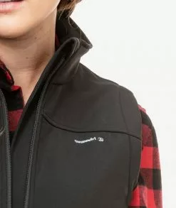 Swanndri Womens Ashcroft Softshell Vest -Fishing Elegant store sw17415w ashcroft black detail 2 1