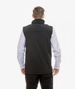 Swanndri Mens Rimu Soft Shell Vest -Fishing Elegant store sw17428m rimu black back