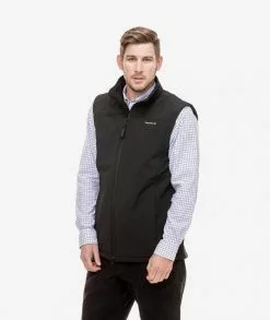 Swanndri Mens Rimu Soft Shell Vest -Fishing Elegant store sw17428m rimu black side
