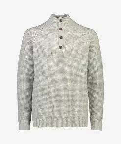 Swanndri Okains Bay Button Neck Waffle Knit -Fishing Elegant store sw215178m okains bay button neck new silver gh web