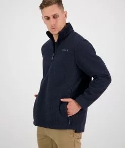 Swanndri Mens Weka Sweater -Fishing Elegant store swanndri men s weka pullover with bonded wool lining navy1