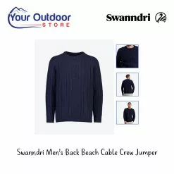 Swanndri Mens Back Beach Cable Crew Jumper