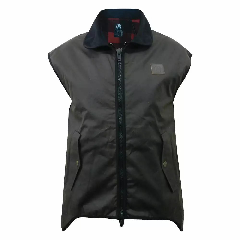 Swanndri Mens Foxton Wool Lined Oilskin Vest 4 Swanndri Mens Foxton Wool Lined Oilskin Vest - Image 2