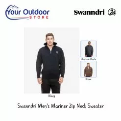 Swanndri Mens Mariner Zip Neck Sweater