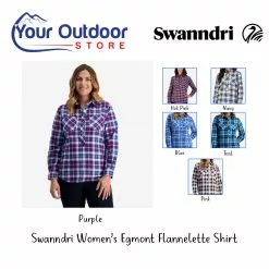 Swanndri Womens Egmont Flannelette Shirt -Fishing Elegant store swanndri womens egmont Hero purple