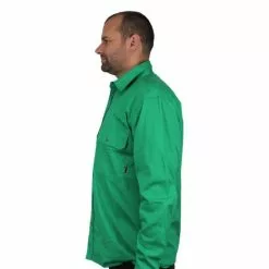 Swanndri Mens Byron Long Sleeve Work Shirt -Fishing Elegant store swanndri mens byron green side jpg